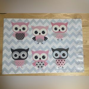 20 - Owl Poly Mailers 10”x13”